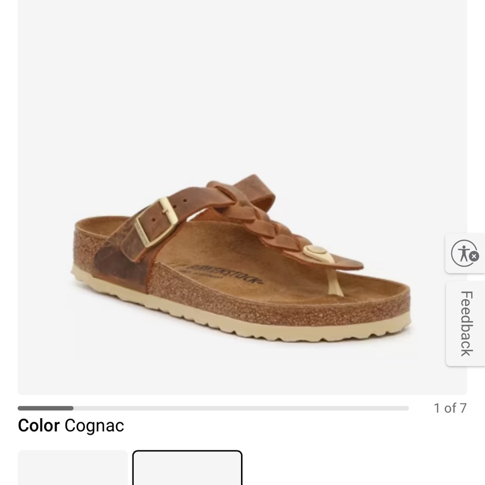 Birkenstock Gizeh Braided Leather Sandals